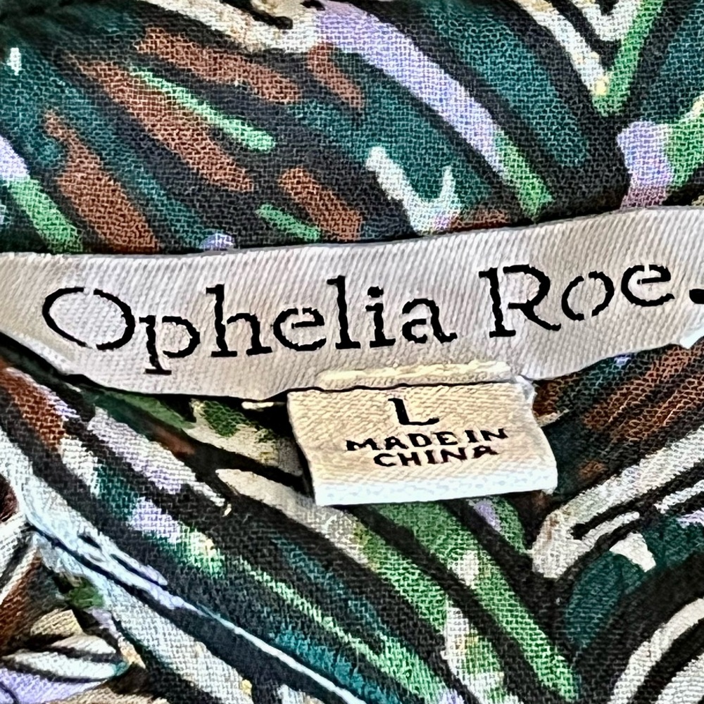 Stylish Patterned Blouse by Ophelia Roe Size L - Picture 11 of 12